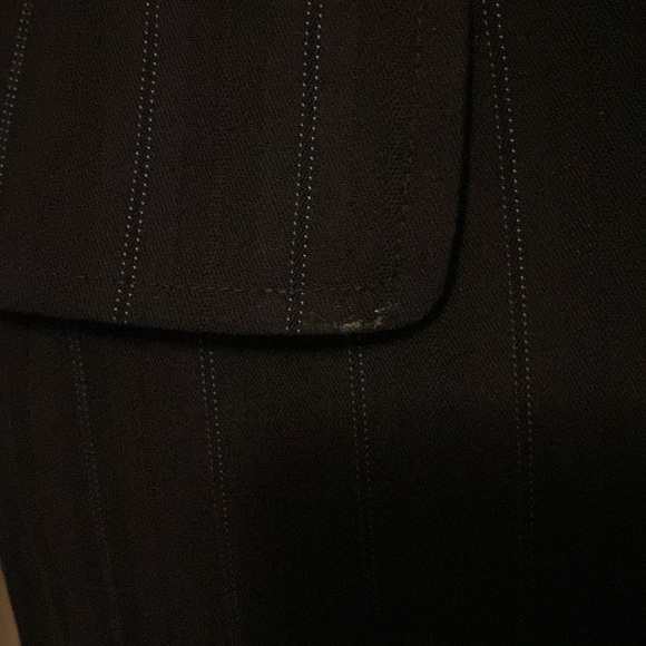 Style & co pinstripe blazer 16 contrast lining cute - Picture 4 of 4